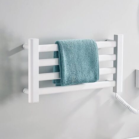 Porte-serviettes électrique mural en aluminium porte-serviettes chauffant 45W porte-serviettes électrique intelligent à faible puissance (1/4)