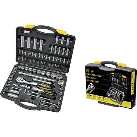 SET CHIAVI A BUSSOLA ART. 1555 94 pezzi  1/4-1/2  - MUNDIAL