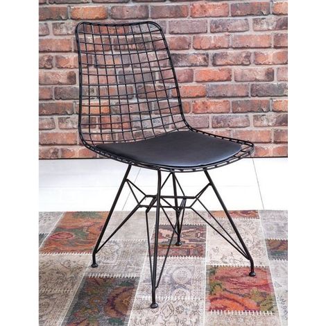 Silla TEL negro 45 x 37 x 85 cm