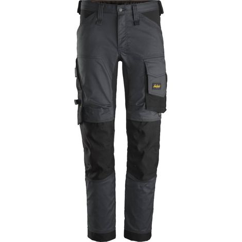 PANTALONE STRETCH ALLROUNDWORK TG. 46 ACCIAIO