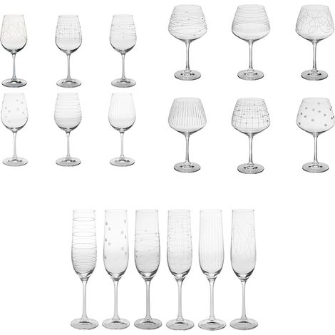 Table Passion - Service de verres 18 pièces Graphik dégustation