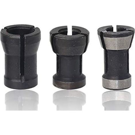 3pcs 6/6.35/8mm Collet Adapter Alloy Milling Cutter Collet Collet for Bakelite Milling Machine Parts. (1/4)