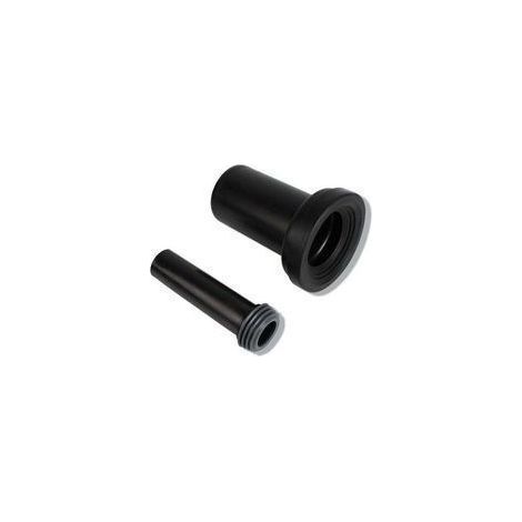 WC-Abflussset – Set mit Manschetten für wandhängende WC-Becken – Strapazierfähiger Kunststoff – Rohrverbinder – Abmessungen: 18,5 x 14,5 x 16 cm