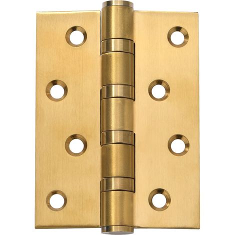 Charnière en acier inoxydable mat quatre pouces de large trois pouces de haut pour portes et meubles de qualité (1/5)