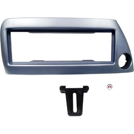 Facade autoradio 1DIN compatible avec Ford Ka 97-08 - Argent Bleu