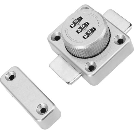 Serrure mécanique à combinaison pour armoire, en alliage d'aluminium, sécurité renforcée, compatible gauche et droite, serrure à code universelle pour casier (1/5)