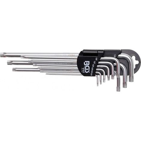 Jeu de Clés Allen Extra Longues 9 pcs TS10 - TS50 - Profil Torx Plus - Précision et Confort d Utilisation - D-Work