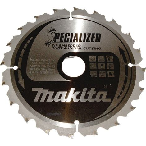 Makita Sägeblatt SPECIALIZED 185x30x20Z (1/2)