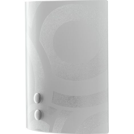 "Applique MIRO' in vetro bianco" (1/4)