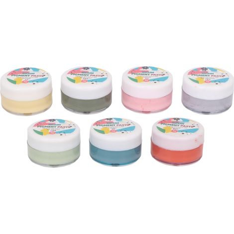 Lot de 7 pigments pour résine époxy, 7 couleurs, haute concentration, à base d'huile, pour la fabrication artisanale de résine époxy et la colle UV. (1/5)