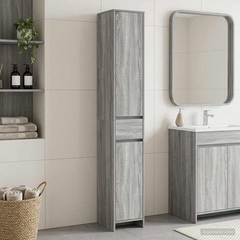 Mueble de Cuarto de Baño  gris 30 x 33 x 190 cm