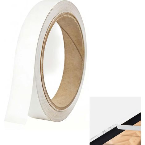 Ruban de Chant Auto-Adhésif Blanc 10m – Bande de Chant Pure Blanche pour Réparations, Finitions en Bois et Projets DIY (1/5)