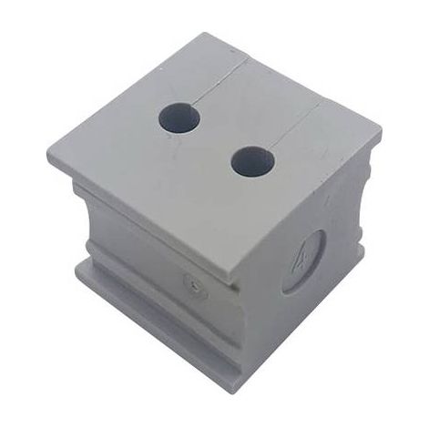 TRU COMPONENTS KT 2/4 PASSE-FILS FENDU Ø MAX. DES BORNES 4 MM ELASTOMÈRE GRIS 1 PC(S) TC-10329272 (1/3)