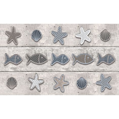 TAPIS VELVET SHELVES 45X75 MERCURY D2434-6