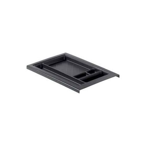 Tirette plumier pour bureau 292 mm - Matériau : Plastique - Largeur d'encastrement : 292 mm - Reproduction des couleurs RA : 1 HE - Décor : Noir - HETTICH