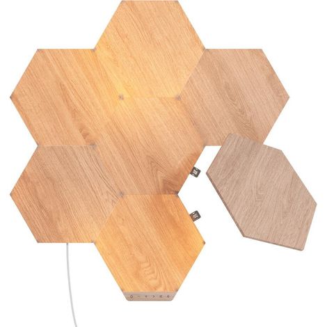 Nanoleaf Elements Wood Look Hexagon 7PK Starter Kit (1/5)