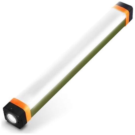 Barre lumineuse magnétique pour tente, lampe magnétique rechargeable, 4 modes 400 lumens, lampe de camping rechargeable par USB avec batterie externe 1200 mAh, lumière d'urgence avec crochet (1/5)