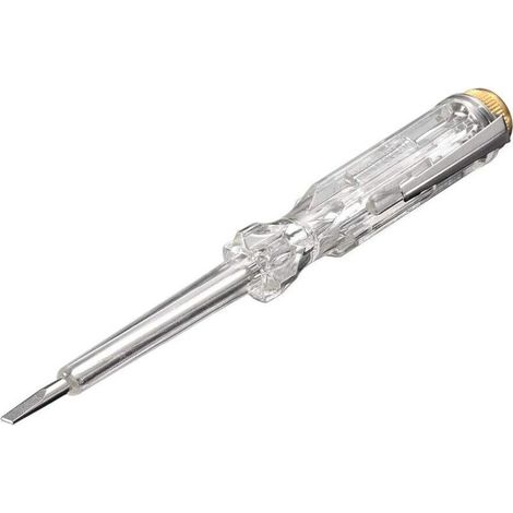 Testeur électrique Testeur secteur Tournevis Testeur électrique Tournevis Stylo testeur électrique Néon 220V Testeur de tension avec testeur de tension 100-500 Ampoule néon Testeur électrique Stylo so (1/5)