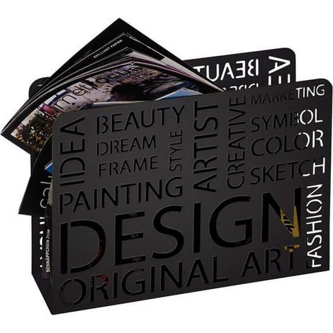 Porte revue Design noir