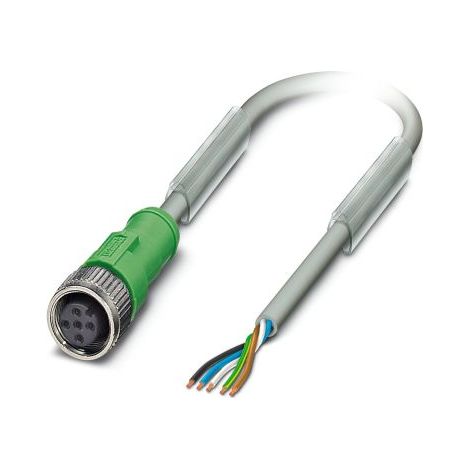Câble d'actionneur Phoenix Contact 5 conducteurs , M12 Femelle, 5m ( Prix pour 1 )