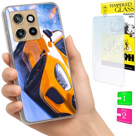 Custodia per Motorola Edge 50 Neo Photo Cover Case Back Case + Vetro 9H (1/5)