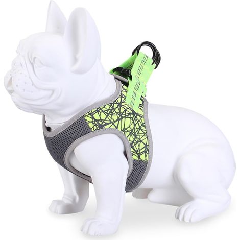 Green Dog Chest Harness, Lightweight Reflective Breathable Vest (1/5)