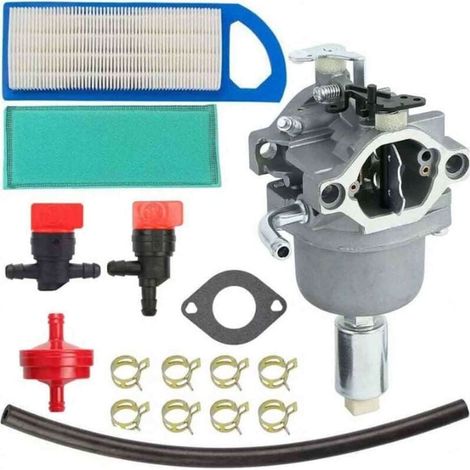Vergaser für Briggs & Stratton Motoren 594593, 591731, 590400, 796078, 498811, 794161, 795477 (14,5–21 PS), inklusive Dichtung, Luftfilter und Kraftstoffleitung. (1/4)