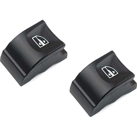 Lot de 2 caches pour interrupteurs de lève-vitres électriques Renault Clio 3, Megane 3, Laguna 3, Latitude (à partir de 2010) (1/4)