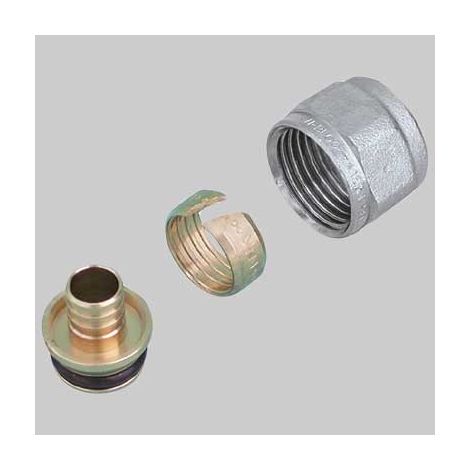 ADATTATORE PER TUBO PEX - 15 x 2,5 attacco 1/2 x 16