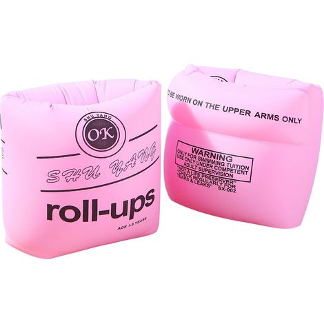 Bracelets Gonflables pour Adultes, 1 Paire, Épaissis, Rose, Accessoire de Natation et Jeu d'Eau (1/2)