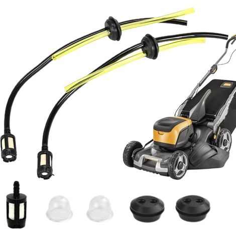 7 Pièces Universel Tuyaux D'essence Avec Filtre,Kit Filtre à Essence,Tuyau de Carburant Pour Débroussailleuse,Filtre et Poire d'Amorçage,Pour Tondeuse,Carburateur (3.5MM Innendurchmesser) - (1/5)