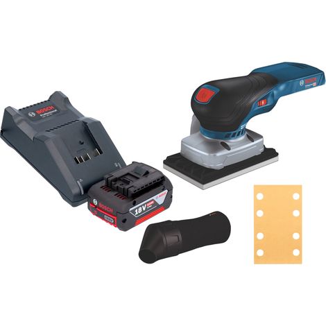 Levigatrice oscillante a batteria Bosch GSS 18V-13 Professional 18 V 100 x 110 mm + 1x batteria da 4,0 Ah + caricabatterie (1/5)