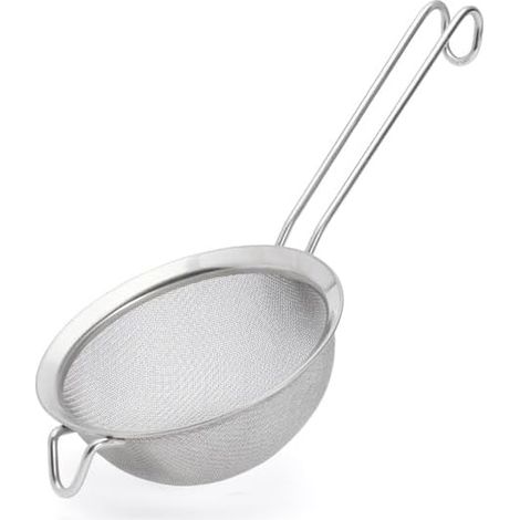 1 Passe-bouillon, Inox, Maille 0,27 mm, Diamètre 14 cm, Crochets intégrés, Cuisine (1/5)