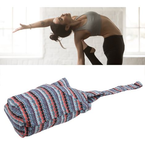 Sac de rangement pour tapis de yoga en tissu Oxford, bandoulière pour tapis de yoga, accessoires de fitness pour femmes, bleu glacier (1/5)