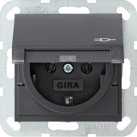 GIRA  Einsatz Schutzkontakt-Steckdose System 55, Standard 55, E2, Event, Event Klar, Event Opak, Esp (1/2)