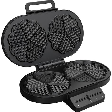 Gaufrier Moderne Coeur – 1200 W, 10 Gaufres