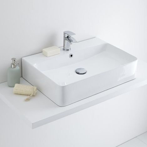 Ensemble Vasque Rectangulaire Exton 60 X 42CM & Mitigeur Razor (1/5)