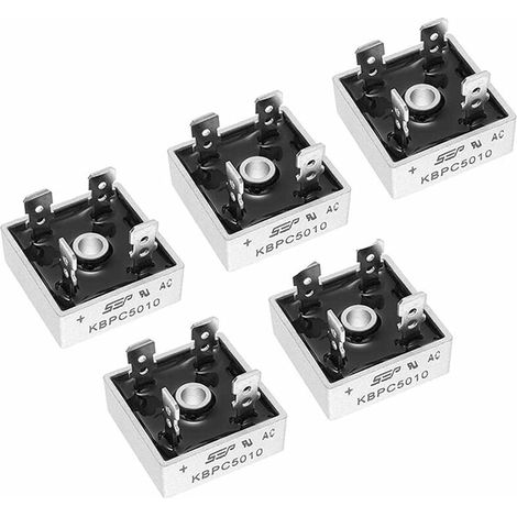 Pont Redresseur Kbpc5010 - 50 A - 1000 V - Monophasé - Montage Par Trou - Lot De 5 (1/5)