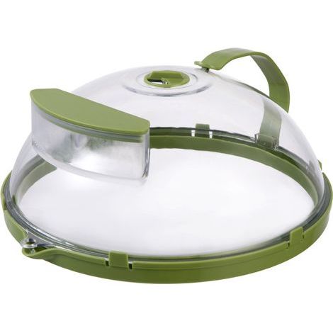 Couvercle micro-ondes avec poignée, Cloche anti-éclaboussures et anti-huile pour réchauffage, Couvercle de conservation fraîcheur en PP, Accessoire four à micro-ondes facile à nettoyer (1/5)