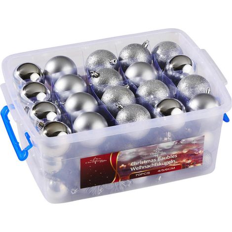Christmas Gifts boule de Noël Argent H16xl27.7xL37cm (1/4)