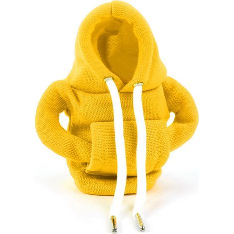 Limitierte Weihnachtsedition: Schalthebelabdeckung im Hoodie-Stil, inklusive Handbremshebel – Gelb (1/4)