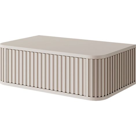 Selsey Ovarlo - Nachtkonsole mit Schublade, Greige, 63 cm (1/5)