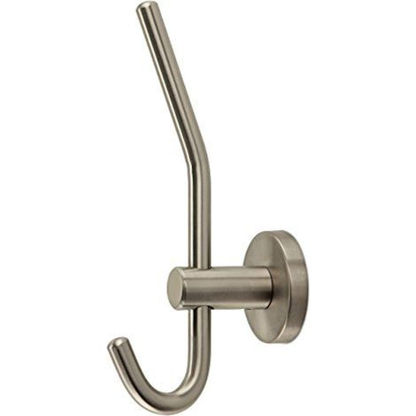 SO-TECH - Porte-manteaux Evita - Inox brossÃ© (Grand) - Gris - L80 mm - pour vestiaire, entrÃ©e, couloir - pour manteaux, vestes, sacs, porte-serviette