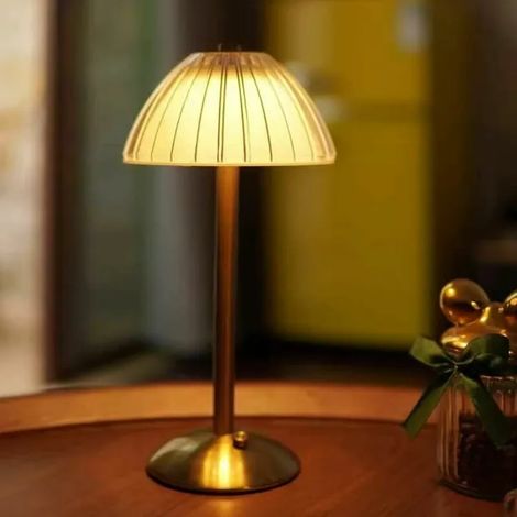 Lampe de table avec batterie LED, Lampe de table sans fil, Lampe de table LED à intensité variable - Lampe de chevet, 3 couleurs de lumière (1/5)