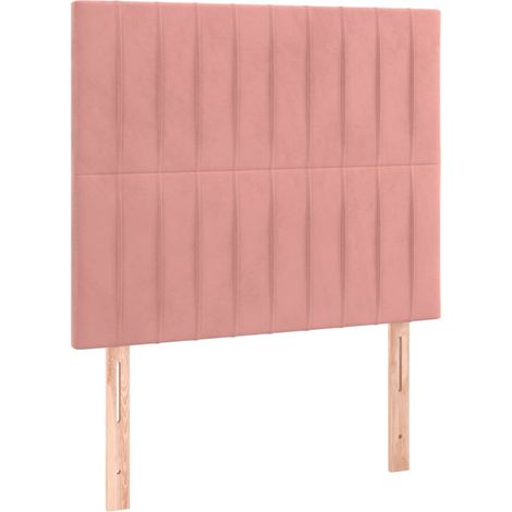 Maison Exclusive - Testiera Rosa 100x5x118/128 cm Velluto
