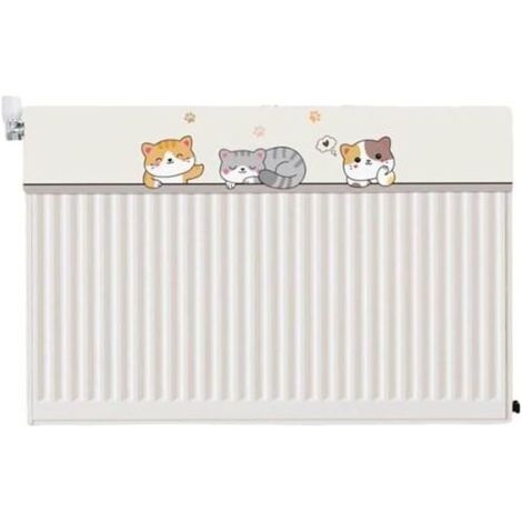 Heizkörperabdeckung mit Katzenmuster zum Schutz vor Staub und zur Erhaltung von Wärme und Komfort im Haus (100 cm) (1/5)