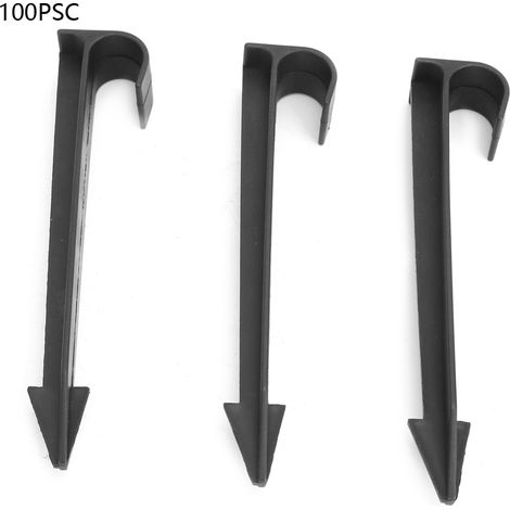 100 Piques de fixation, plastique résistant, pour tuyaux PVC PPR PE, irrigation jardin serre agriculture (1/5)