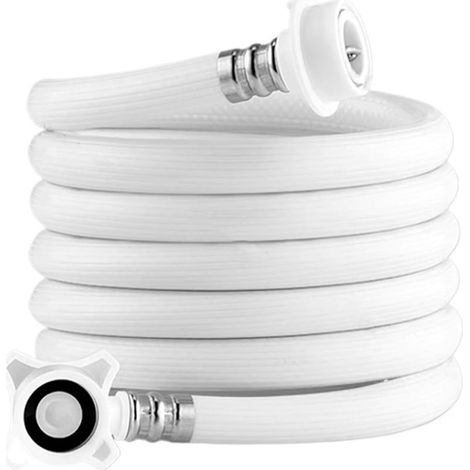 Tuyau d'entrée d'eau pour machine à laver – Tuyau d'alimentation en eau Lignes de connexion d'entrée de lave-linge Pièces de rechange pour maison, dortoir, salle de bain, appartement (1/5)