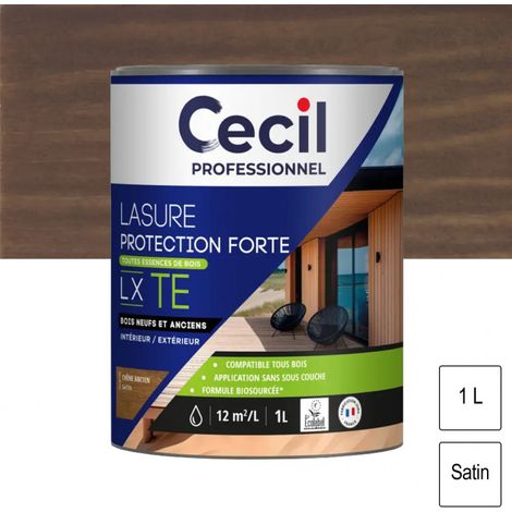 Lasure Toutes Essences de Bois LX TE Chêne ancien 1L CECIL PROFESSIONNEL