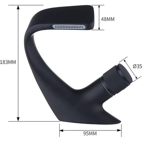 Rubinetto miscelatore per lavabo moderno di lusso con cascata in ottone, montaggio su piano, per acqua calda e fredda, tubi inclusi - ALTRO (1/3)